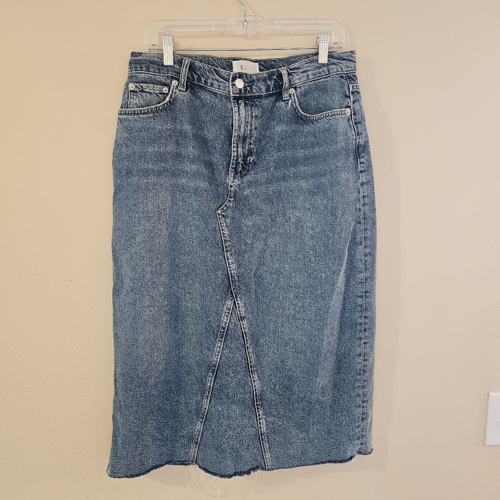 Rails Women’s Highland Denim Midi Skirt size 30 Vintage Sapphire
